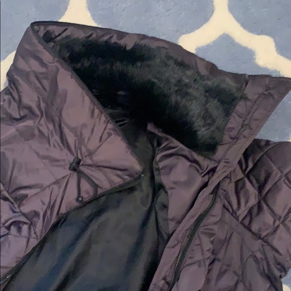 Plum/purple light puffer jacket. - Picture 6 of 15